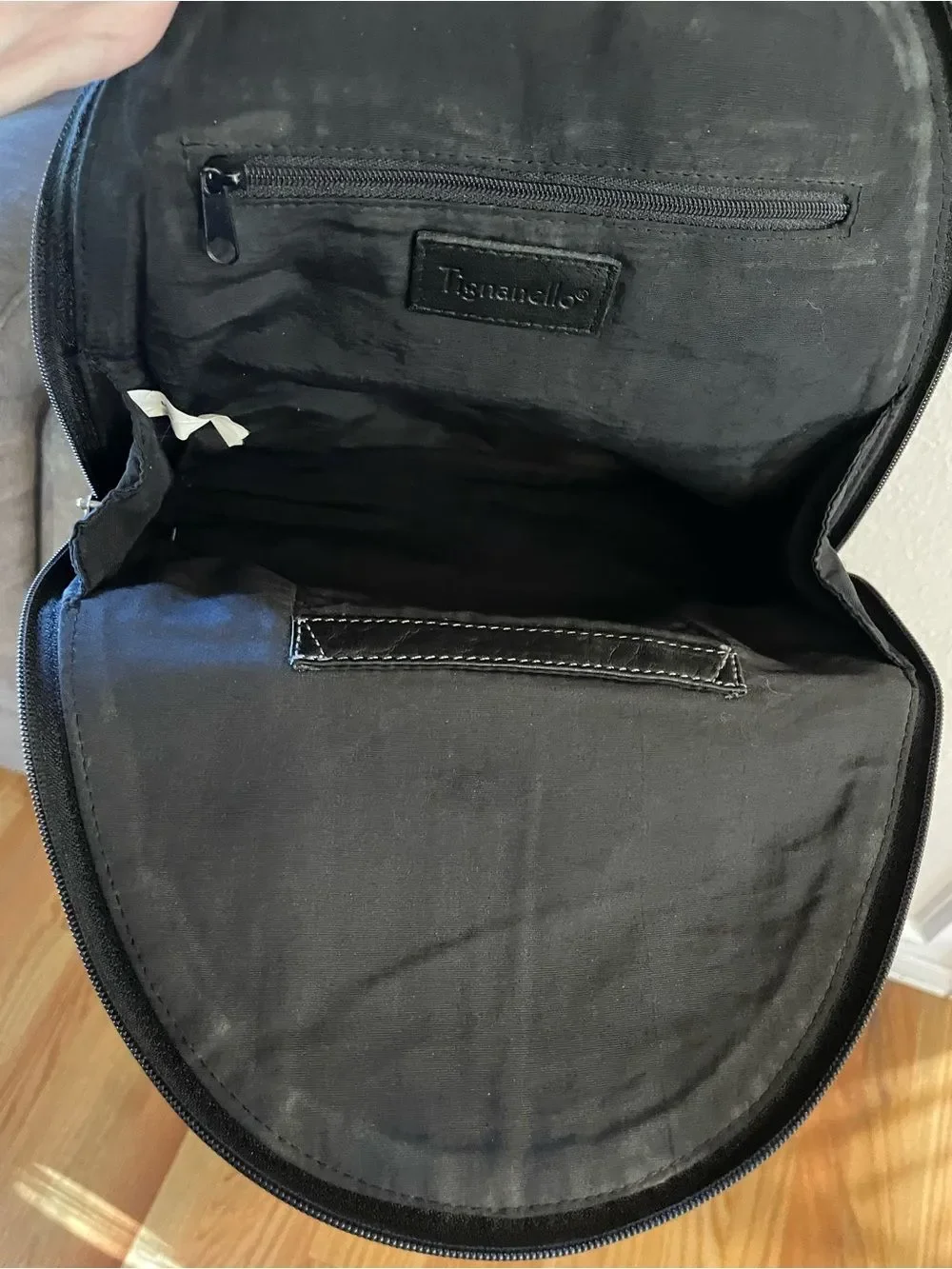 Tignanello Black Leather Women’s Backpack